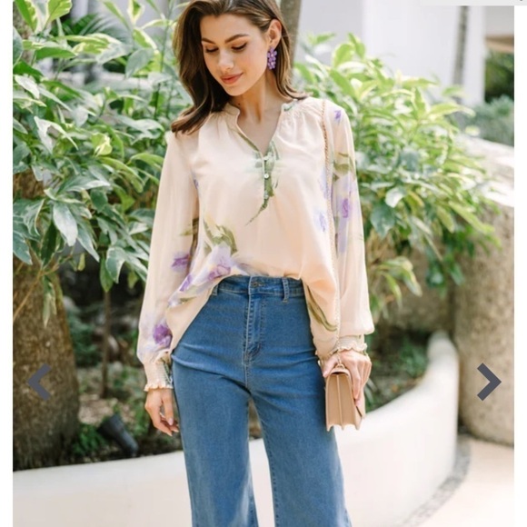 entro Tops - Entro Fresh Start Peach Pink Blouse